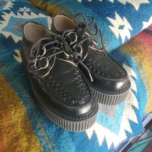T.U.K Black Platform Creepers